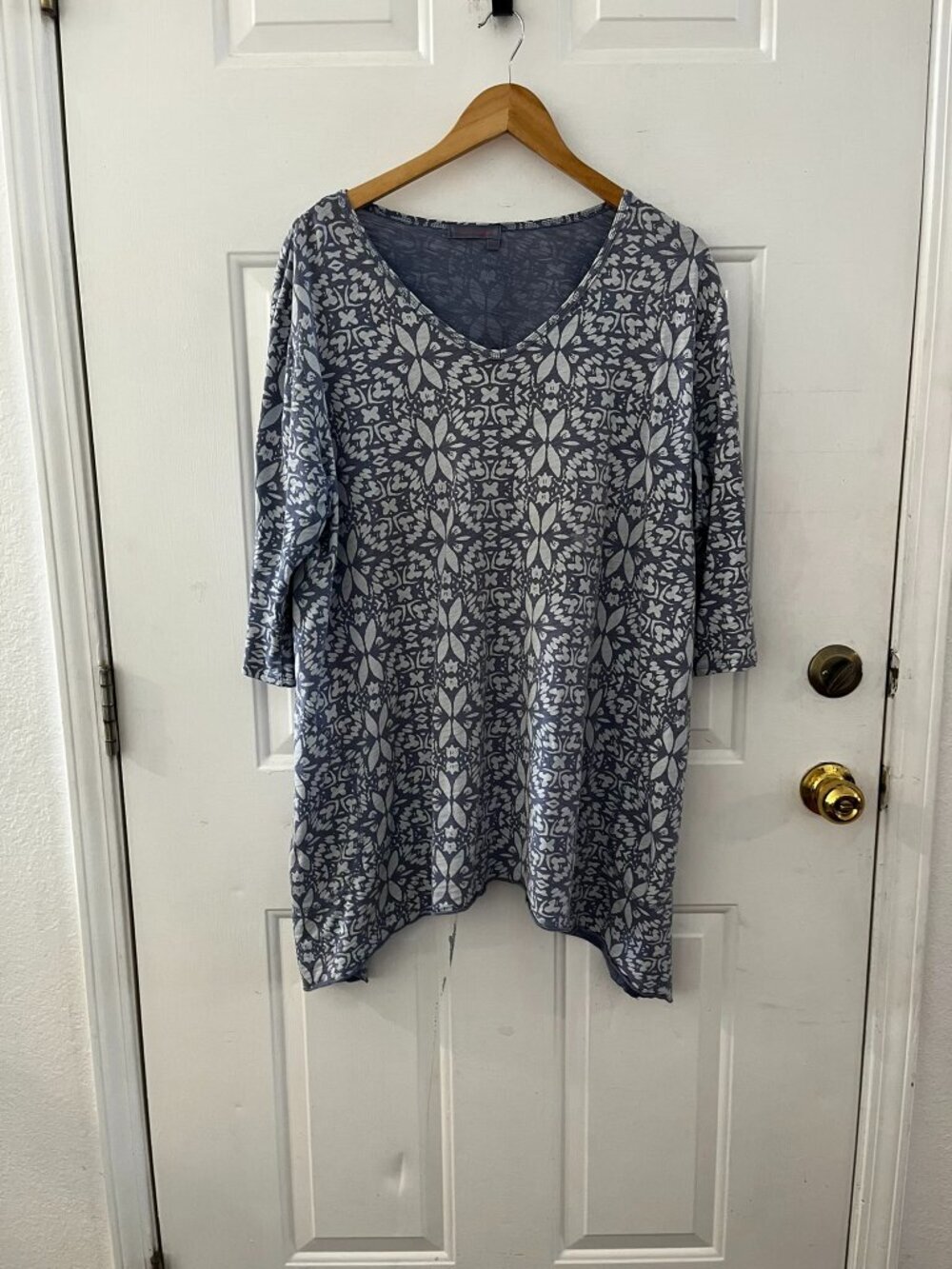 Fresh Produce Woman's Plus-Size Island Batik Santa Barbara Tunic Sz 1x